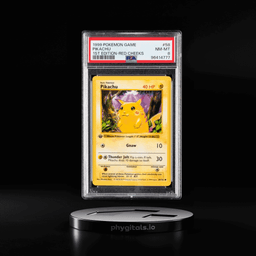 1999 POKEMON GAME #58 PIKACHU 1ST EDITION-RED CHEEKS PSA 8