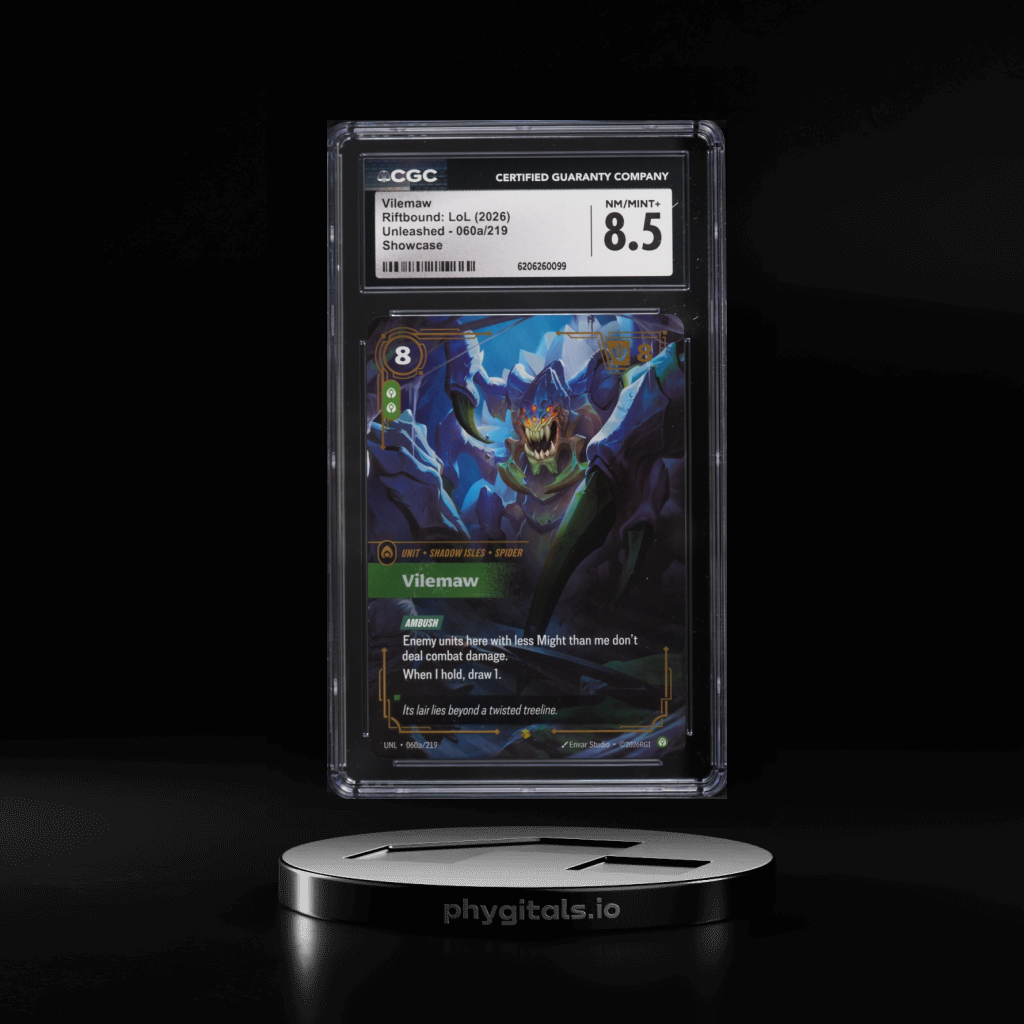 2026 Riftbound League Of Legends LoL Unleashed Showcase Vilemaw #60a CGC 8.5 NM-MT+