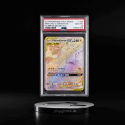 2019 POKEMON SUN & MOON TEAM UP SECRET #184 FULL ART/PIKACHU & ZEKROM GX PSA 10