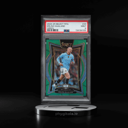 2024 Select FIFA Terrace Green Erling Haaland 1/5 #23 PSA 9 MINT