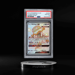 2019 Pokemon Sun & Moon Hidden Fates Full Art Shiny Nihilego GX #SV62 PSA 10 GEM MINT