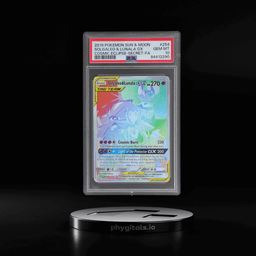 2019 Pokemon Sun and Moon Cosmic Eclipse Secret Rare Lunala/Solgaleo Gx #254 PSA 10