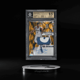 2015 Panini Spectra Gold Prizm Karl-Anthony Towns RC PATCH AUTO /10 #101 BGS 9.5