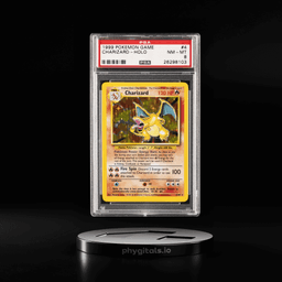 1999 POKEMON BASE SET UNLIMITED #4 CHARIZARD-HOLO PSA 8