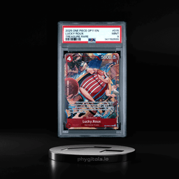 2025 ONE PIECE OP11-A FIST OF DIVINE SPEED 015 LUCKY ROUX TREASURE RARE PSA 9