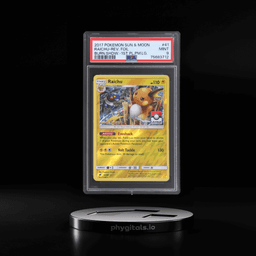 2017 Pokemon Sun and Moon Burning Shadows 1st Place League Challenge Raichu #41 PSA 9