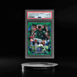 2024 Panini Prizm Conmebol Copa America Green Ice Prizm Gabriel Villamil #21 PSA 10