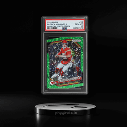 2025 Panini Prizm No Huddle Neon Green Patrick Mahomes II #26 PSA 10