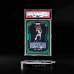 2020 Panini Chronicles Prizm Black Signature Green Joe Burrow #PB-1 43/49 PSA 10