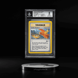 1999 Pokemon Black Star Promo Wizards Of The Coast Trainer: Lucky Stadium #41 BGS 8 NM-MT
