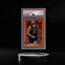 2025 Topps Chrome Orange Geometric Stephen Curry PSA 10