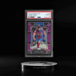 2023 Panini Select Fifa Mezzanine Purple Mojo Lamine Yamal #124 PSA 10