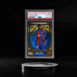 2023 Topps Barcelona Team Set Gold Drip Blue Lamine Yamal #GD5 160/250 PSA 10