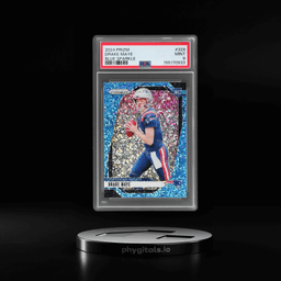 2024 Panini Prizm Blue Sparkle Prizm Drake Maye #329 PSA 9