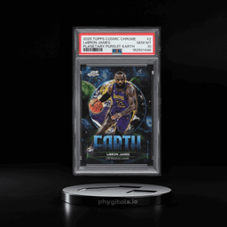 2025 Topps Chrome Cosmic Planetary Pursuit Earth LeBron James #2 PSA 10 GEM MINT
