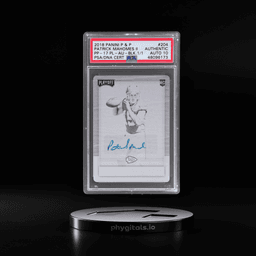 2018 Panini Plates and Patches '17 Playoff Autograph Black Printing Plate Patrick Mahomes II #204 1/1 PSA Auth
