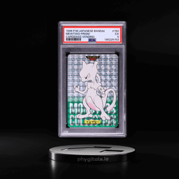 1996 Pokemon Japanese Bandai Carddass Vending Green Prism Mewtwo #150 PSA 5 EX