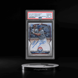 2023 Bowman Draft Chrome Prospect Autograph Refractor Wyatt Langford #CDA-WL 299/499 PSA 10