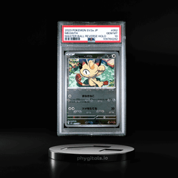 2023 POKEMON JPN SV2A-POKEMON 151 MASTER BALL REVERSE HOLO #052 MEOWTH PSA 10