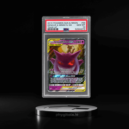 2019 Pokemon Sun and Moon Team Up Gengar/Mimikyu Gx #53 PSA 10