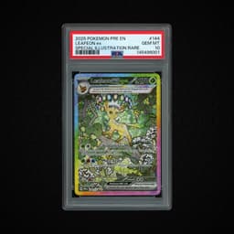 2025 Prismatic Evolutions Leafeon EX #144 PSA 10