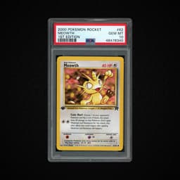 2000 Rocket 1st Edition Meowth #62 PSA 10