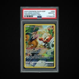2023 Black Star Promo Galarian Zapdos #283 PSA 10