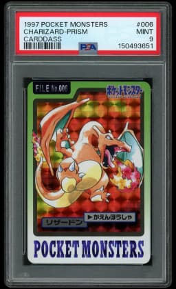 1997 Japanese Pocket Monsters Charizard #6 PSA 9
