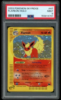 2003 Skyridge Flareon #H7 PSA 9