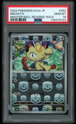2023 Japanese Pokemon 151 Masterball Meowth #52 PSA 10