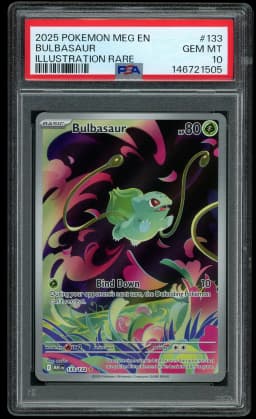 2025 Mega Evolution Bulbasaur #133 PSA 10