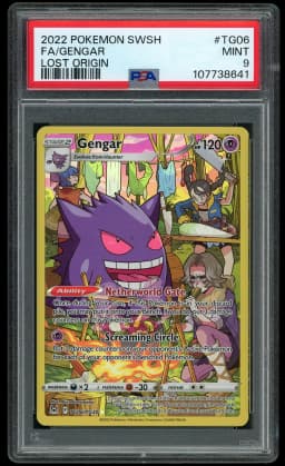 2022 Lost Origin Gengar #TG06 PSA 9
