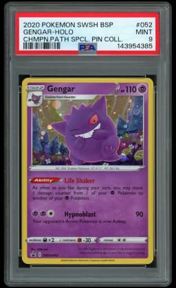 2020 Black Star Promo Gengar #52 PSA 9