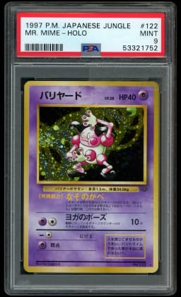 1997 Japanese Jungle Mr. Mime #122 PSA 9