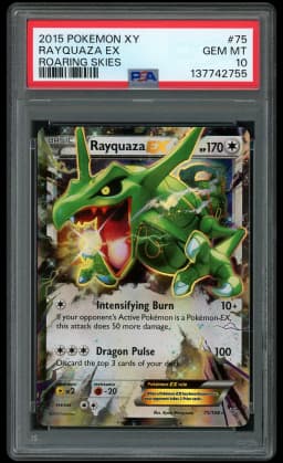 2015 Roaring Skies Rayquaza EX #75 PSA 10