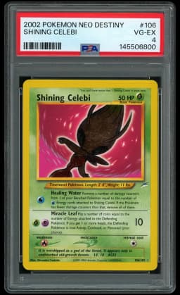 2002 Neo Destiny Shining Celebi #106 PSA 4