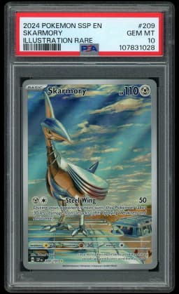 2024 Surging Sparks Skarmory #209 PSA 10