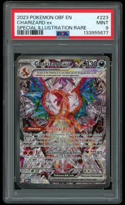 2023 Obsidian Flames Charizard EX #223 PSA 9