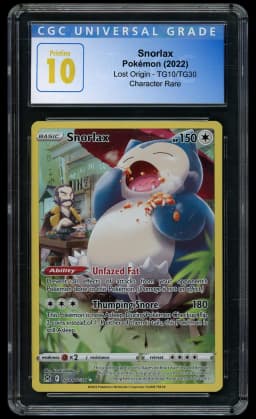 2022 Lost Origin Snorlax #TG10 CGC 10