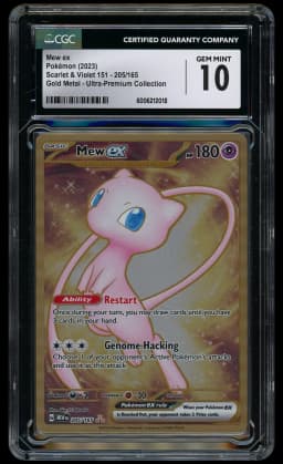 2023 Pokemon 151 Mew EX #205 CGC 10