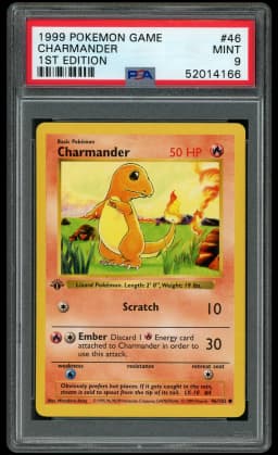 1999 Game 1st Edition Charmander #46 PSA 9