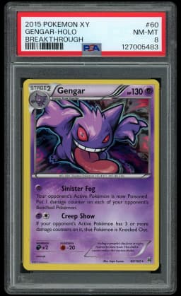 2015 Breakthrough Gengar #60 PSA 8