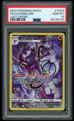 2022 Lost Origin Chandelure #TG04 PSA 10