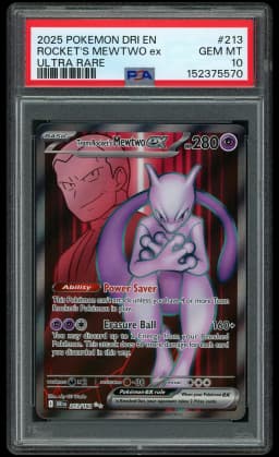 2025 Destined Rivals Team Rocket's Mewtwo EX #213 PSA 10