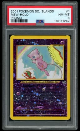2001 Southern Islands Promo Mew #1 PSA 8