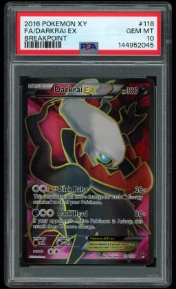 2016 Breakpoint Darkrai EX #118 PSA 10