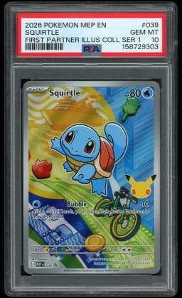 2026 Black Star Promo Squirtle #39 PSA 10
