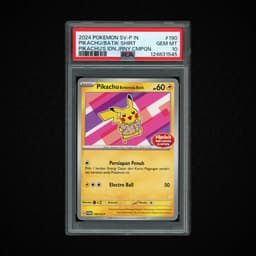 2024 Indonesian Promo Pikachu Berkemeja Batik #190 PSA 10