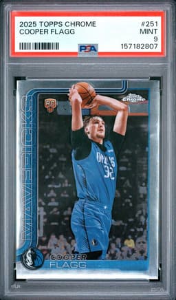 2025 Cooper Flagg #251 Topps Chrome PSA 9.0