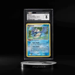 2005 Pokemon EX Unseen Forces Holo Vaporeon #19 CGC 8 NM-MT